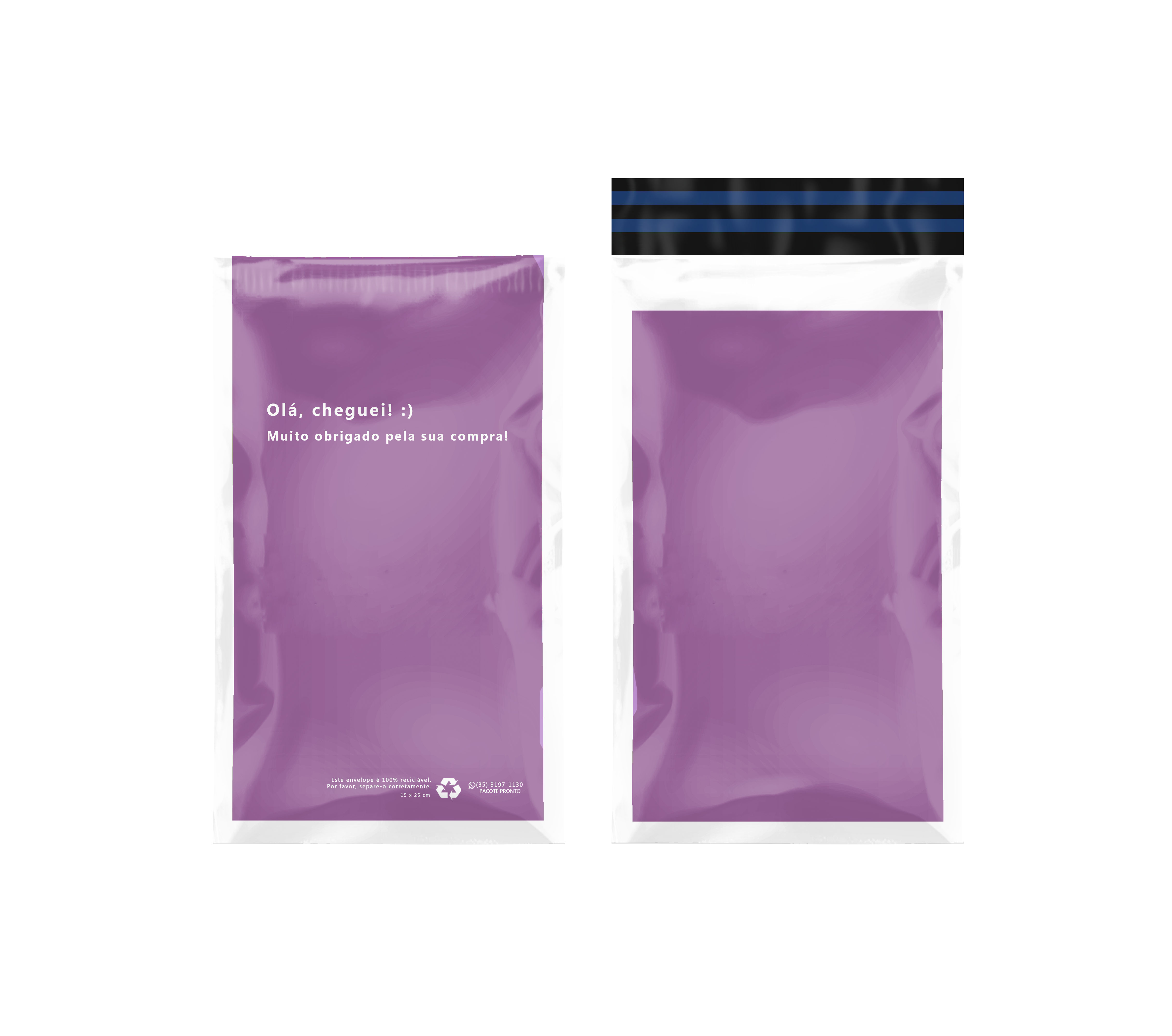 Imagem do produto Envelope 15x25 Roxo com Canguru