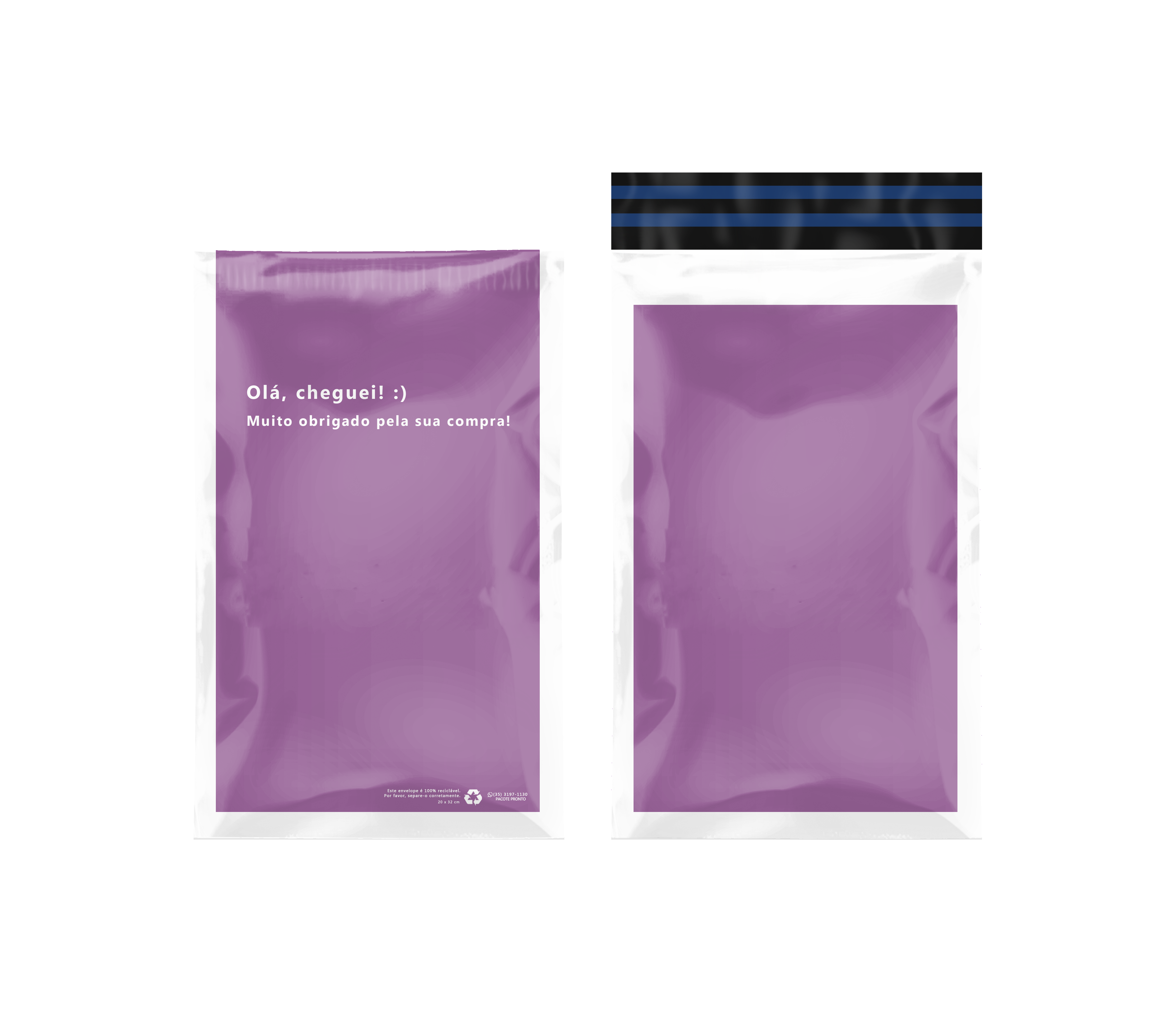 Imagem do produto Envelope 20x32 Roxo com Canguru